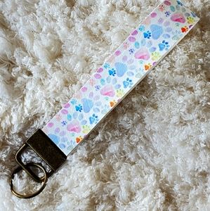 Key Fob/Keychain Wristlet Vegan leather